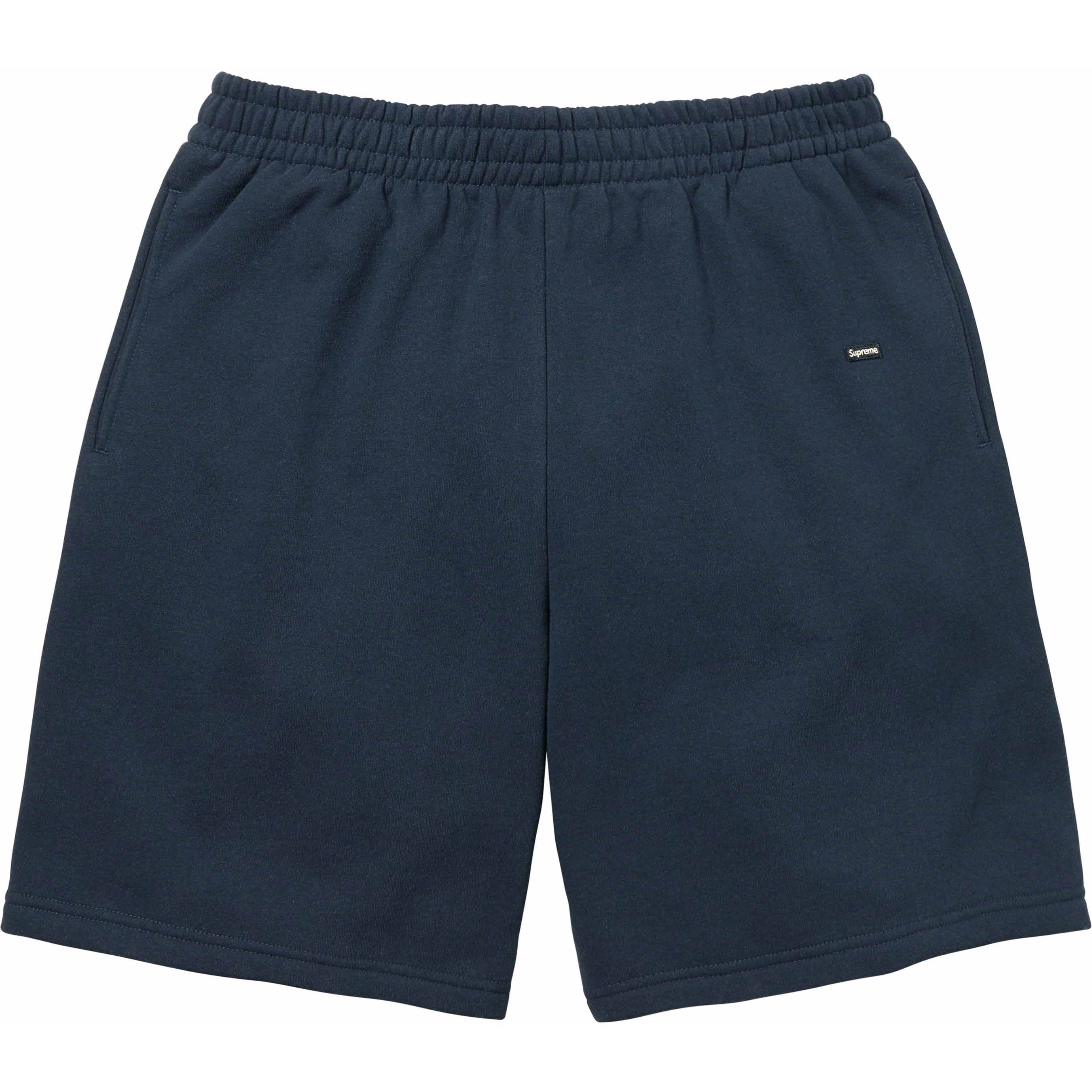 Supreme Small Box Sweatshort (FW23) - Navy - $118