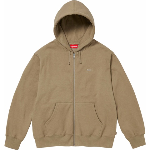 トップス Supreme 23FW Small Box Zip Up Dark Sand Small Box Zip Up Hooded Sweatshirt - Supreme