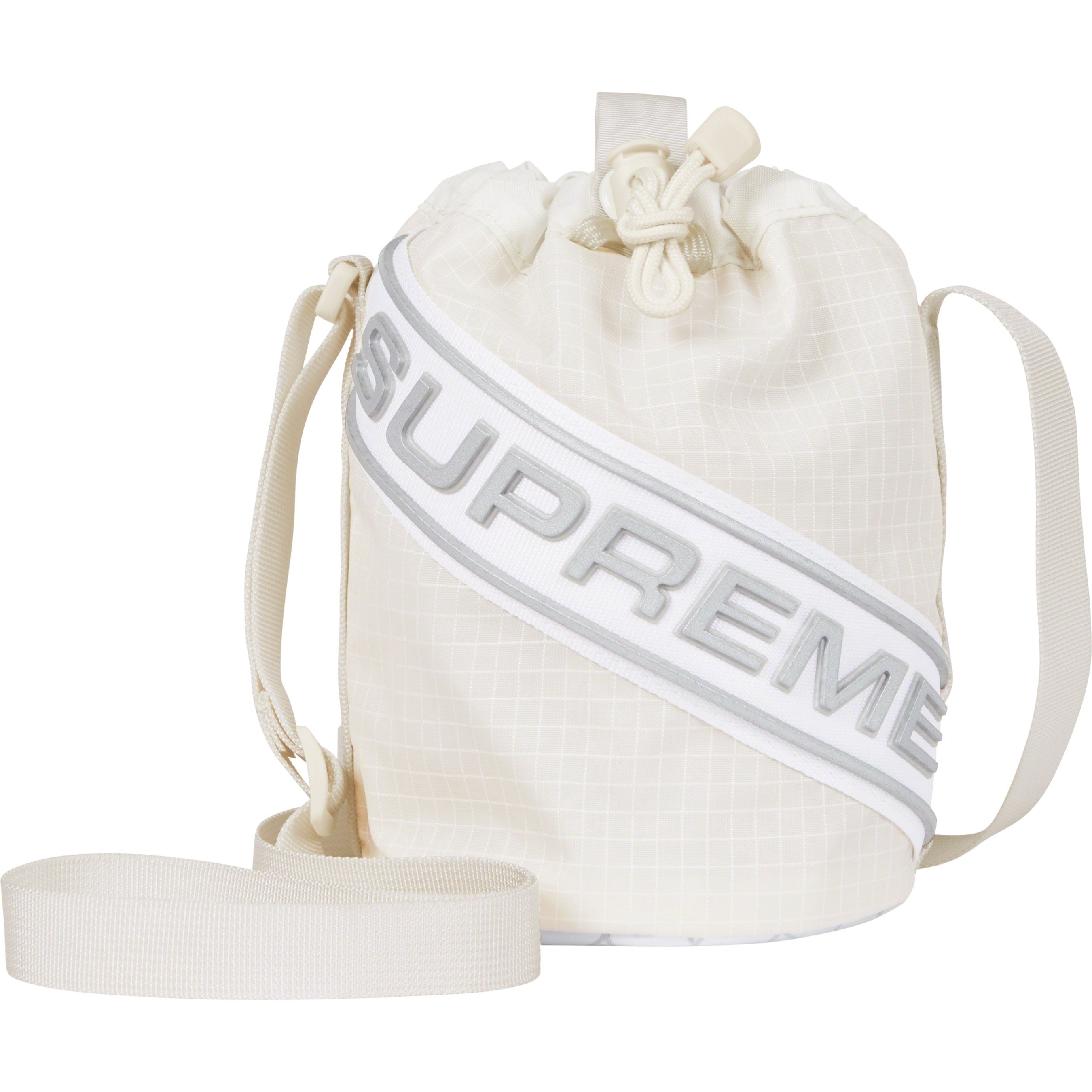 Supreme Small Cinch Pouch (FW23) - White - $44