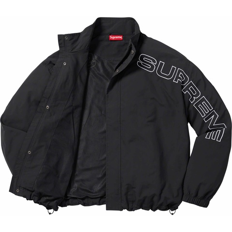 Spellout Embroidered Track Jacket - SupremeCommunity