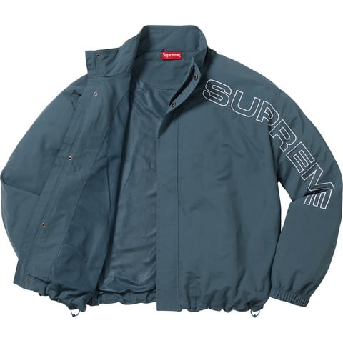 Supreme Spellout Embroidered Track Jacket - Dark Blue
