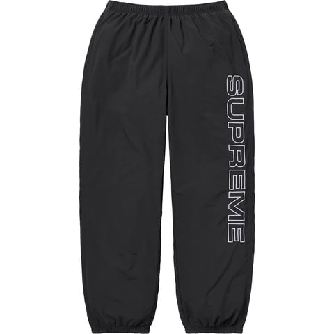 Supreme Spellout Embroidered Track Pant - Black