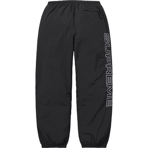 Supreme Spellout Embroidered Track Pant - Black