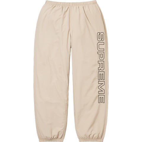 Supreme Spellout Embroidered Track Pant - Sand