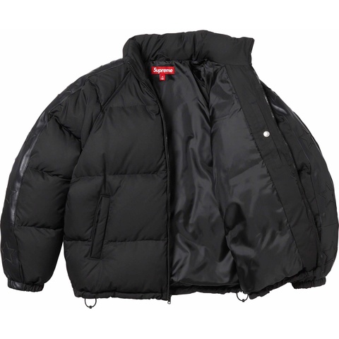 Supreme Star Sleeve Down Puffer Jacket - Black