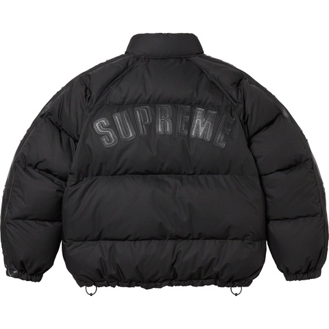 Supreme Star Sleeve Down Puffer Jacket - Black