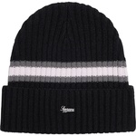 Supreme Striped Cashmere Beanie (FW23) - Black