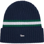 Supreme Striped Cashmere Beanie (FW23) - Navy
