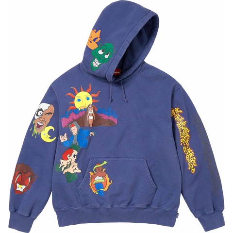 Supreme Sunrise Hooded Sweatshirt - Washed Navy