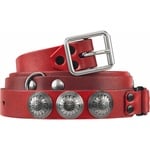 Supreme Supreme blackmeans Concho Leather Belt (FW23) - Red