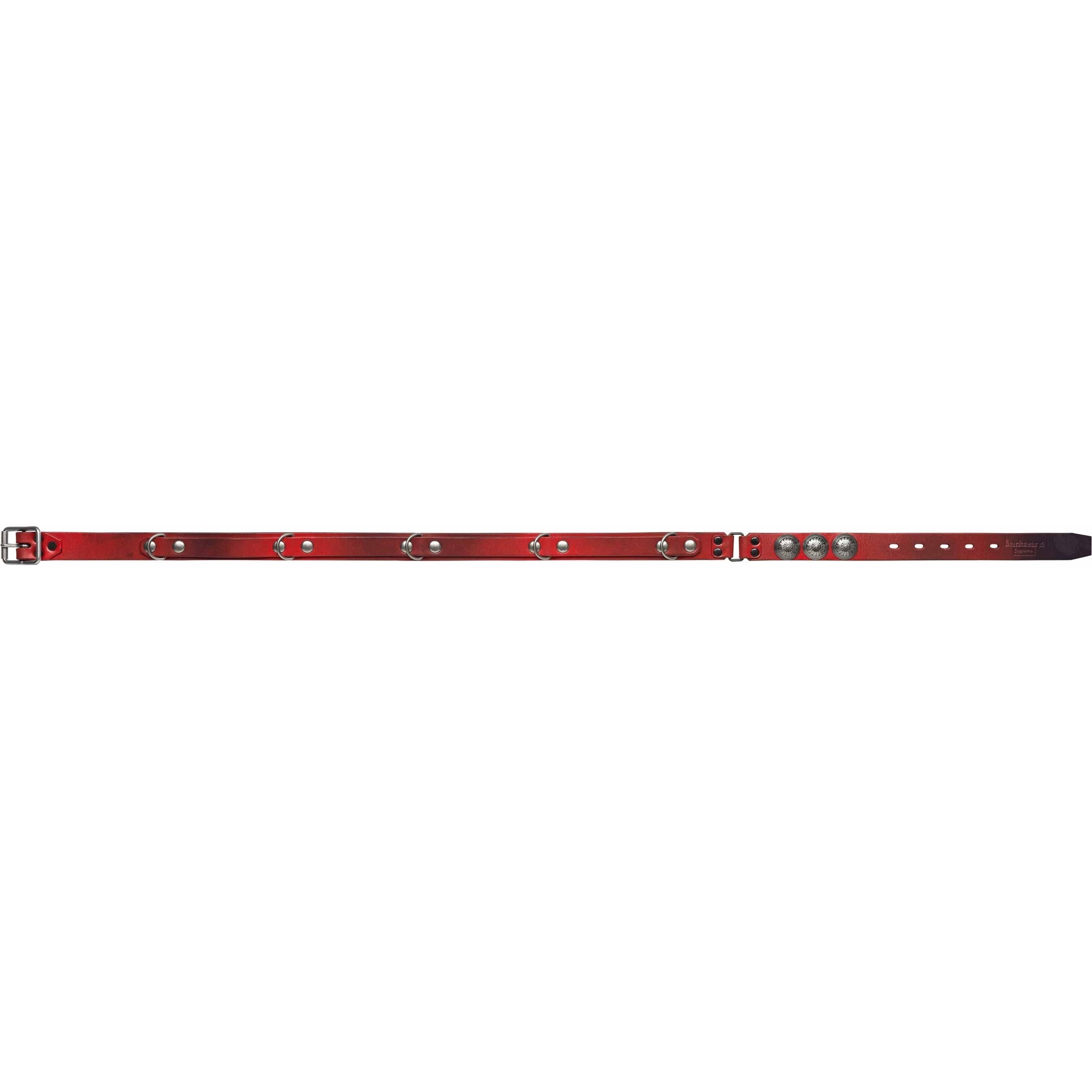 Supreme blackmeans Concho Leather Belt (FW23) - $228