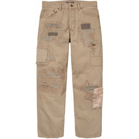Supreme Supreme®/blackmeans Mended Loose Fit Jean - Dirty Tan