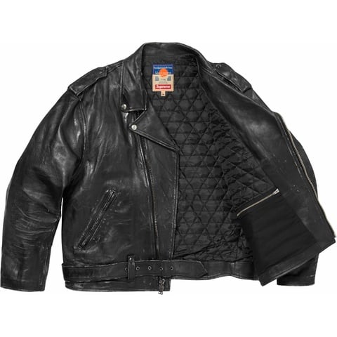 ジャケット・アウター Supreme Blackmeans Painted Leather jack Fall/Winter 2023 Preview – Supreme