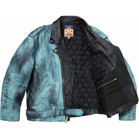 Supreme®/blackmeans Painted Leather Motorcycle Jacket - Supreme