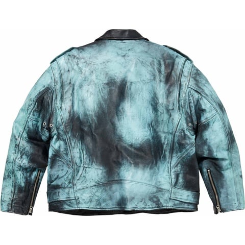 Supreme®/blackmeans Painted Leather Motorcycle Jacket - Supreme