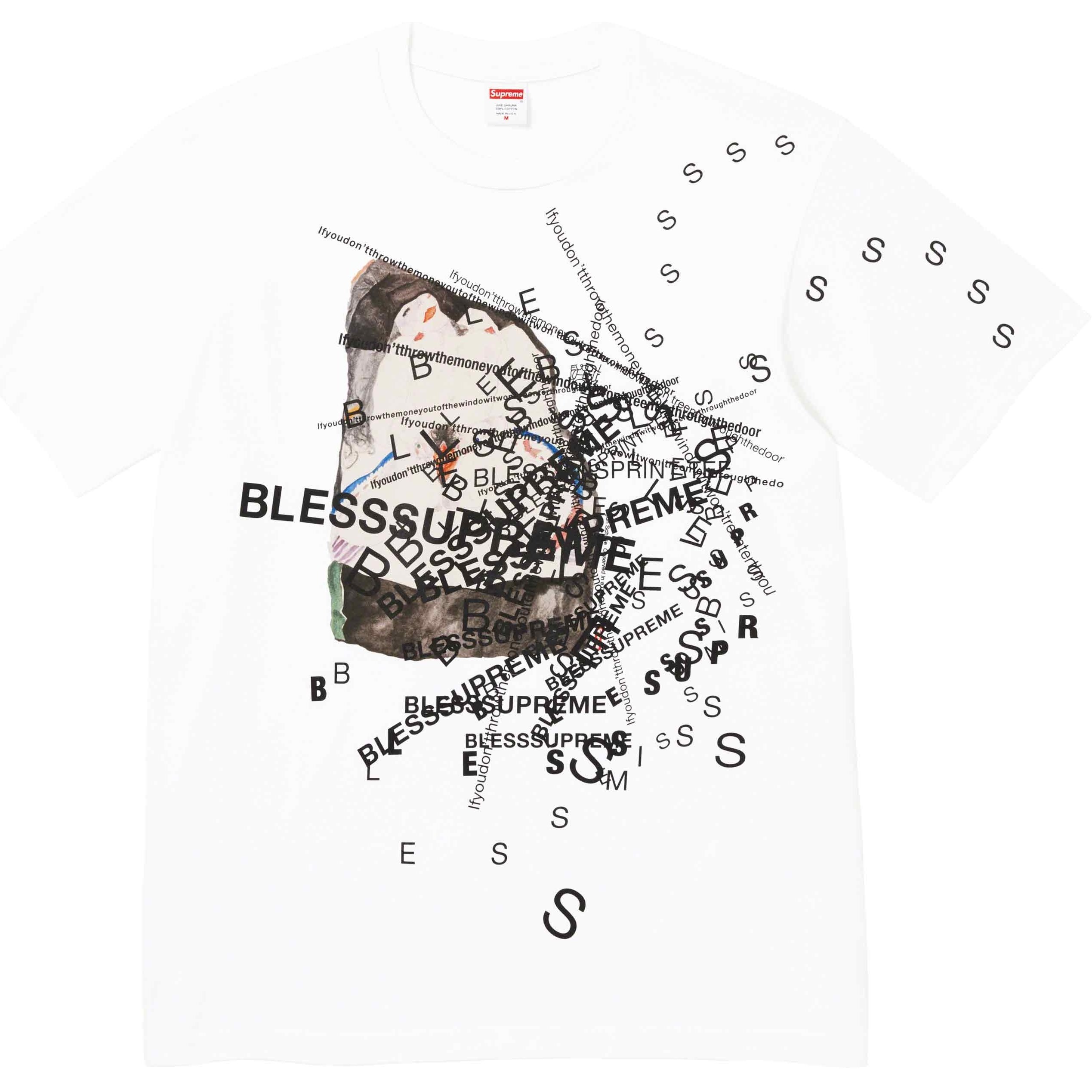Supreme Supreme BLESS Observed in a Dream Tee (FW23) - White - $54