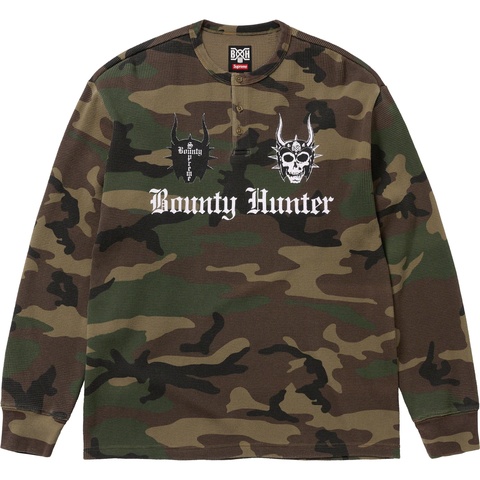 Supreme Supreme®/Bounty Hunter Thermal Henley L/S Top - Woodland Camo