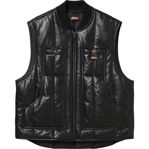 Supreme Supreme®/Dickies® Leather Work Vest - Black