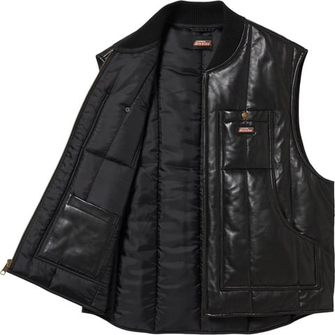 トップス Supreme Dickies Leather Work Vest 23FW Supreme®/Dickies® Leather Work Vest - Supreme
