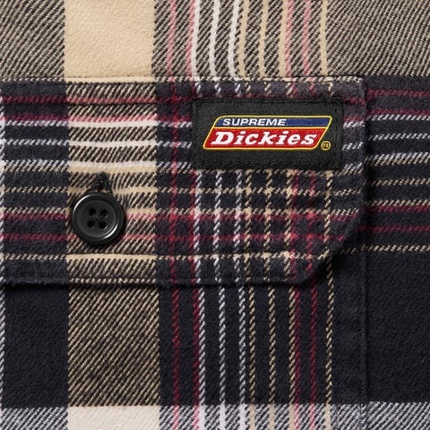 Supreme®/Dickies® Plaid Hooded Zip Up Shirt - Supreme