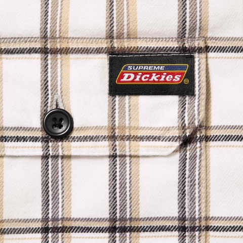 Supreme®/Dickies® Plaid Hooded Zip Up Shirt - Supreme