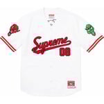 Supreme Supreme Mitchell & Ness Downtown Hell Baseball Jersey (FW23) - White