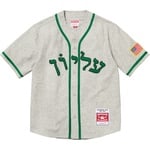 Supreme Supreme Mitchell & Ness Wool Baseball Jersey (FW23) - Grey