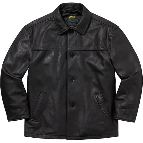 Supreme Supreme®/Schott® Leather Car Coat - Black