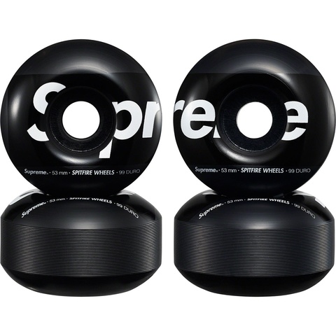 Supreme Supreme®/Spitfire® Shop Wheels (Set of 4) - Black - 53mm