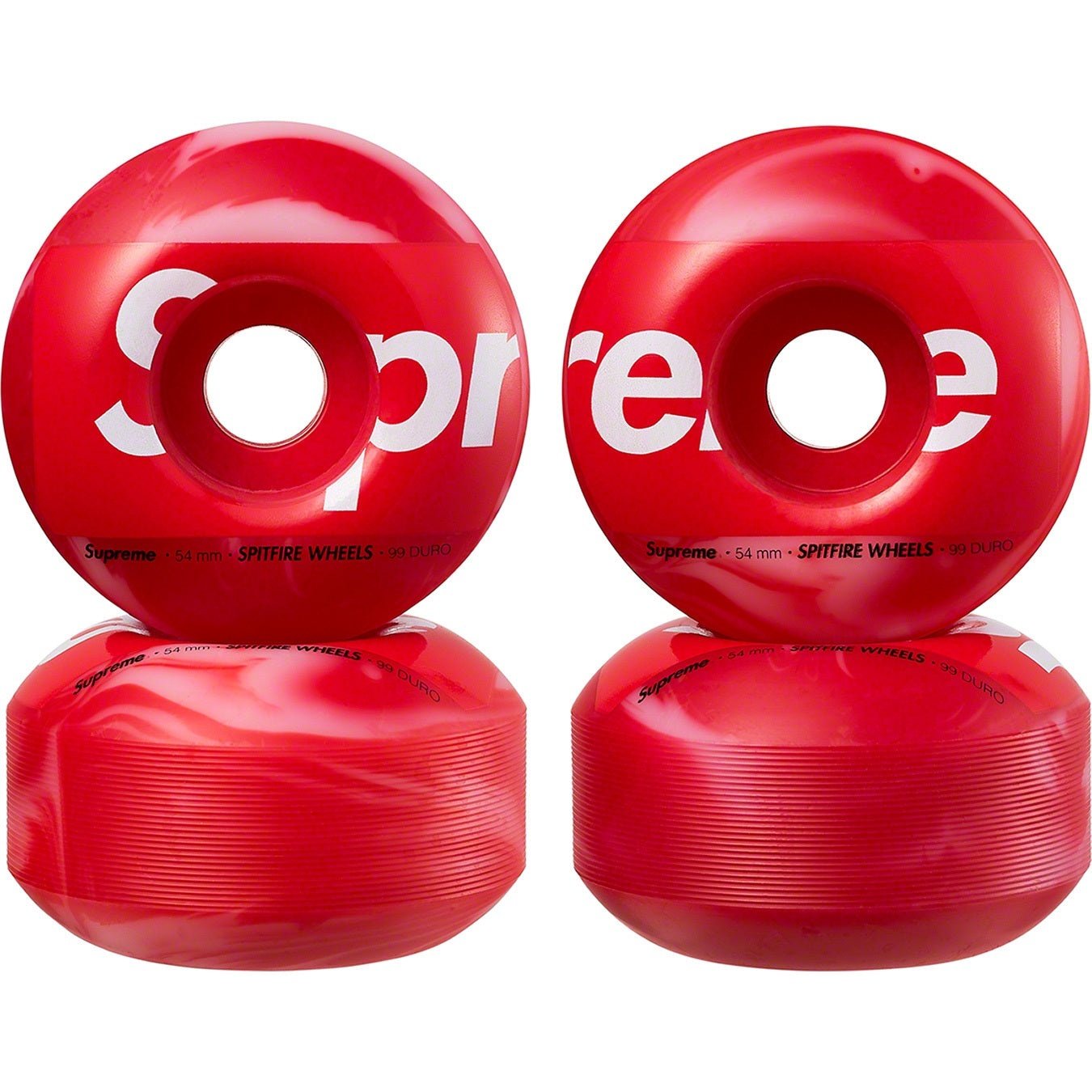 Supreme Supreme Spitfire Shop Wheels (Set of 4) (FW23) - Swirl - 54mm - $36