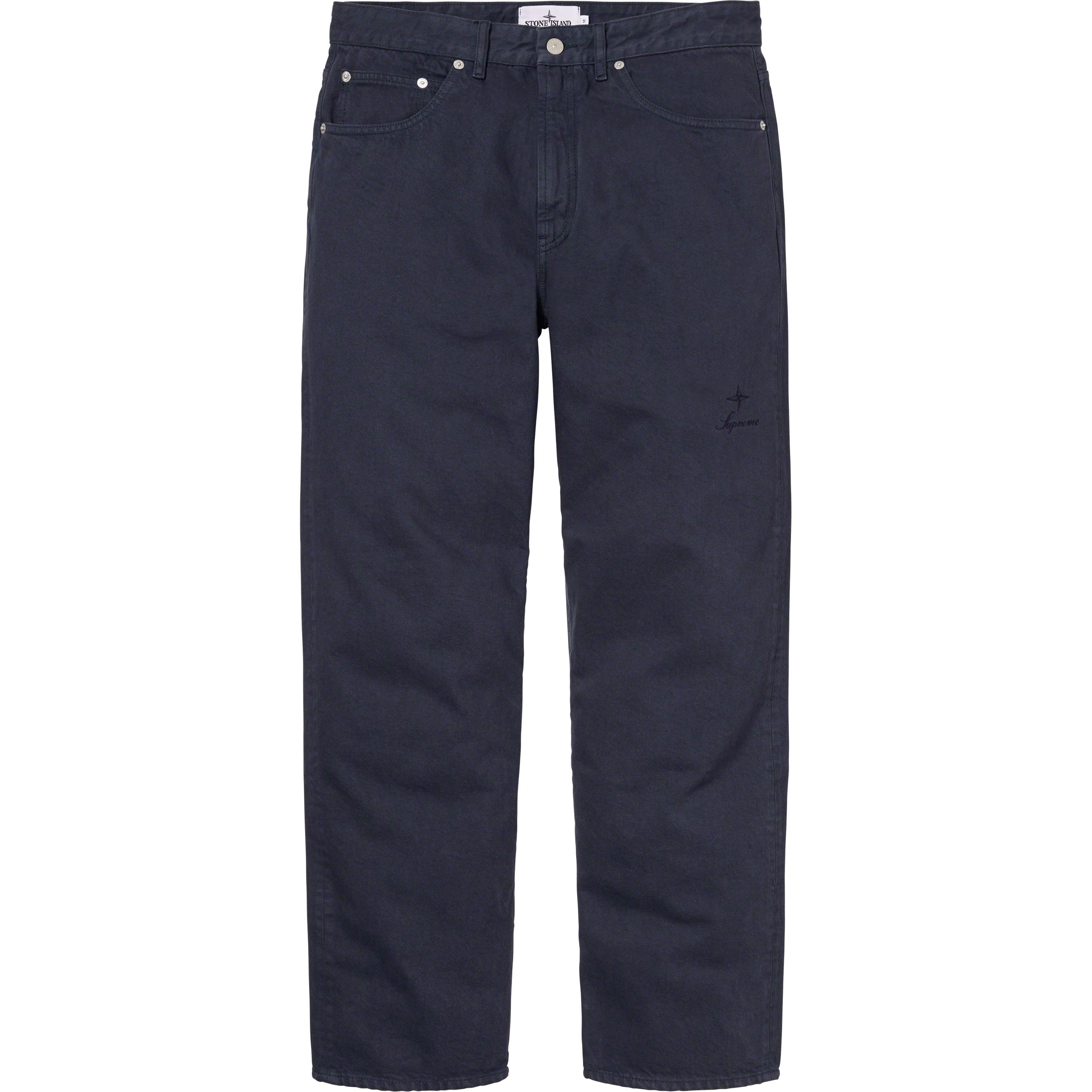 Supreme Supreme Stone Island 5-Pocket Jean (FW23) - Navy - $348