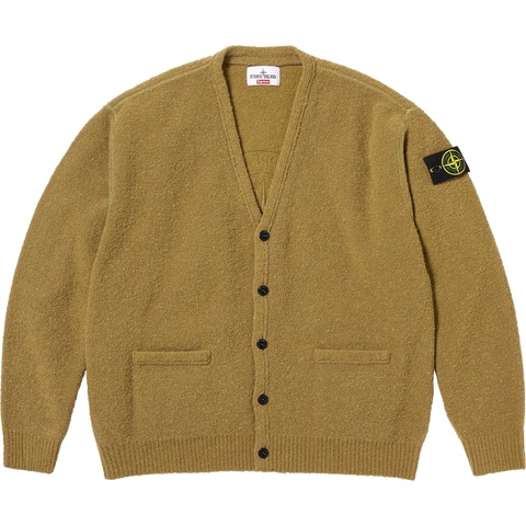 Supreme Supreme®/Stone Island® Bouclé Cardigan - Olive