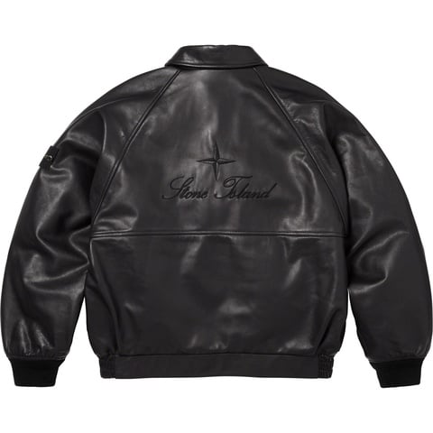 Supreme®/Stone Island® Leather Bomber Jacket - Supreme