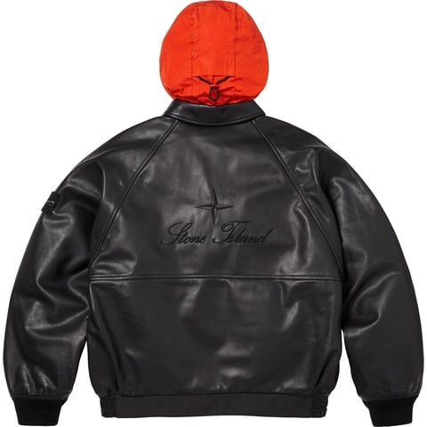 Supreme®/Stone Island® Leather Bomber Jacket - Supreme