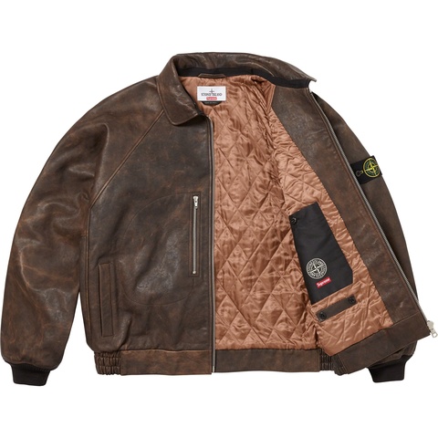 Supreme®/Stone Island® Leather Bomber Jacket - Supreme Supreme®/Stone Island® Leather Bomber Jacket - Supreme