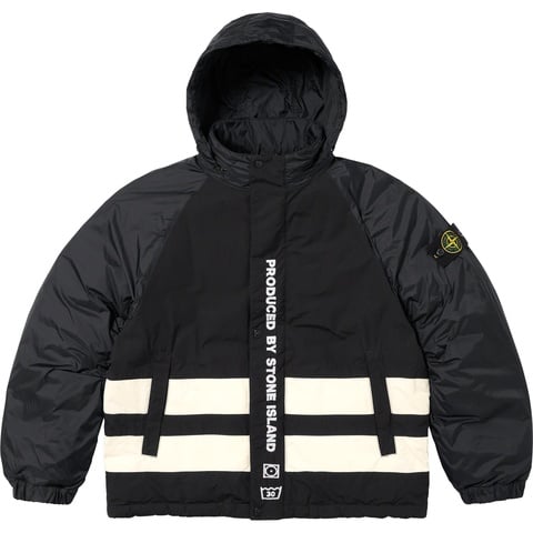 Supreme Supreme®/Stone Island® Reversible Down Puffer Jacket - Black