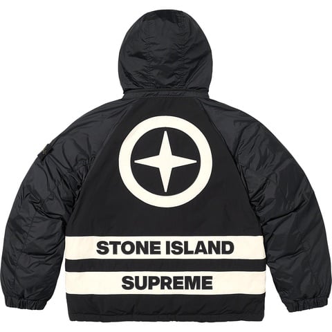 Supreme Supreme®/Stone Island® Reversible Down Puffer Jacket - Black