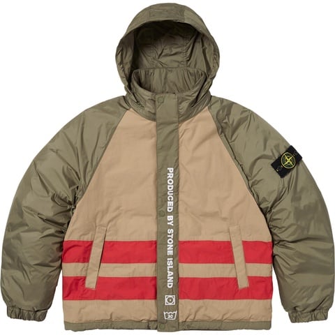 Supreme Supreme®/Stone Island® Reversible Down Puffer Jacket - Olive