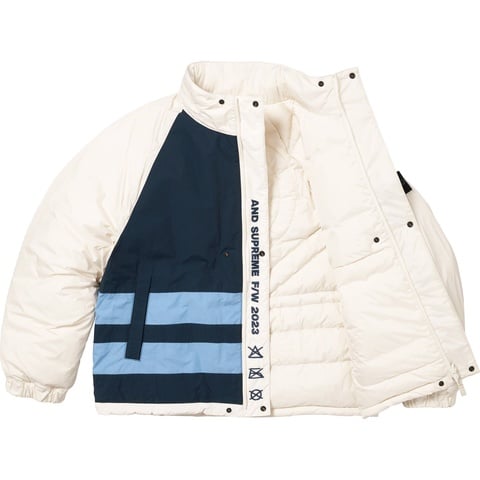 Supreme Supreme®/Stone Island® Reversible Down Puffer Jacket - White