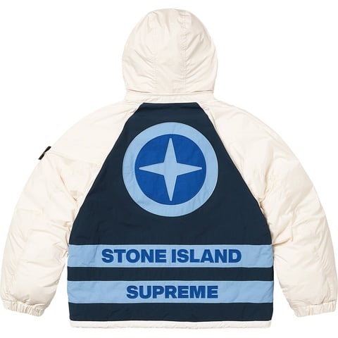 Supreme Supreme®/Stone Island® Reversible Down Puffer Jacket - White