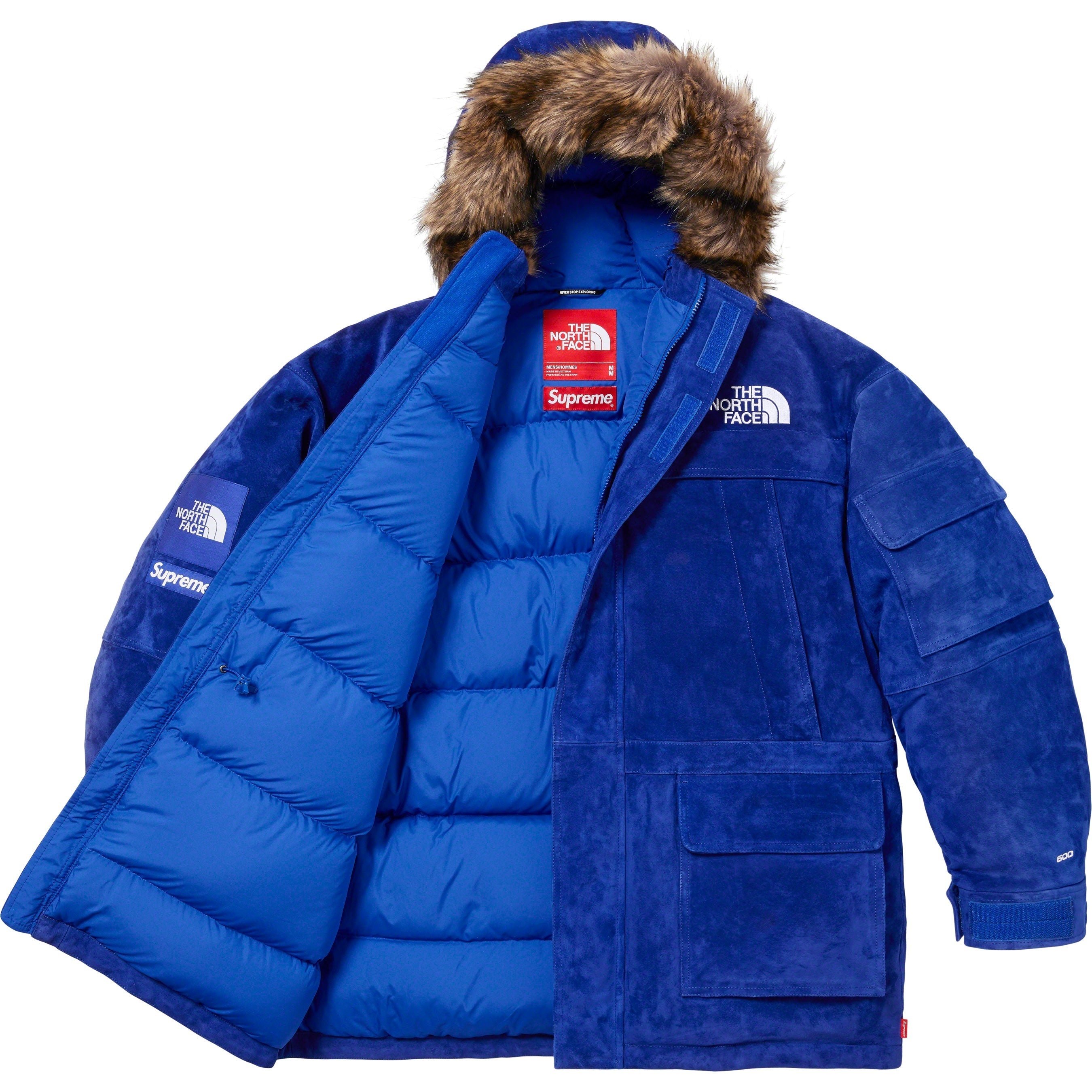 Supreme Supreme The North Face Suede 600-Fill Down Parka (FW23) - Blue - $1298