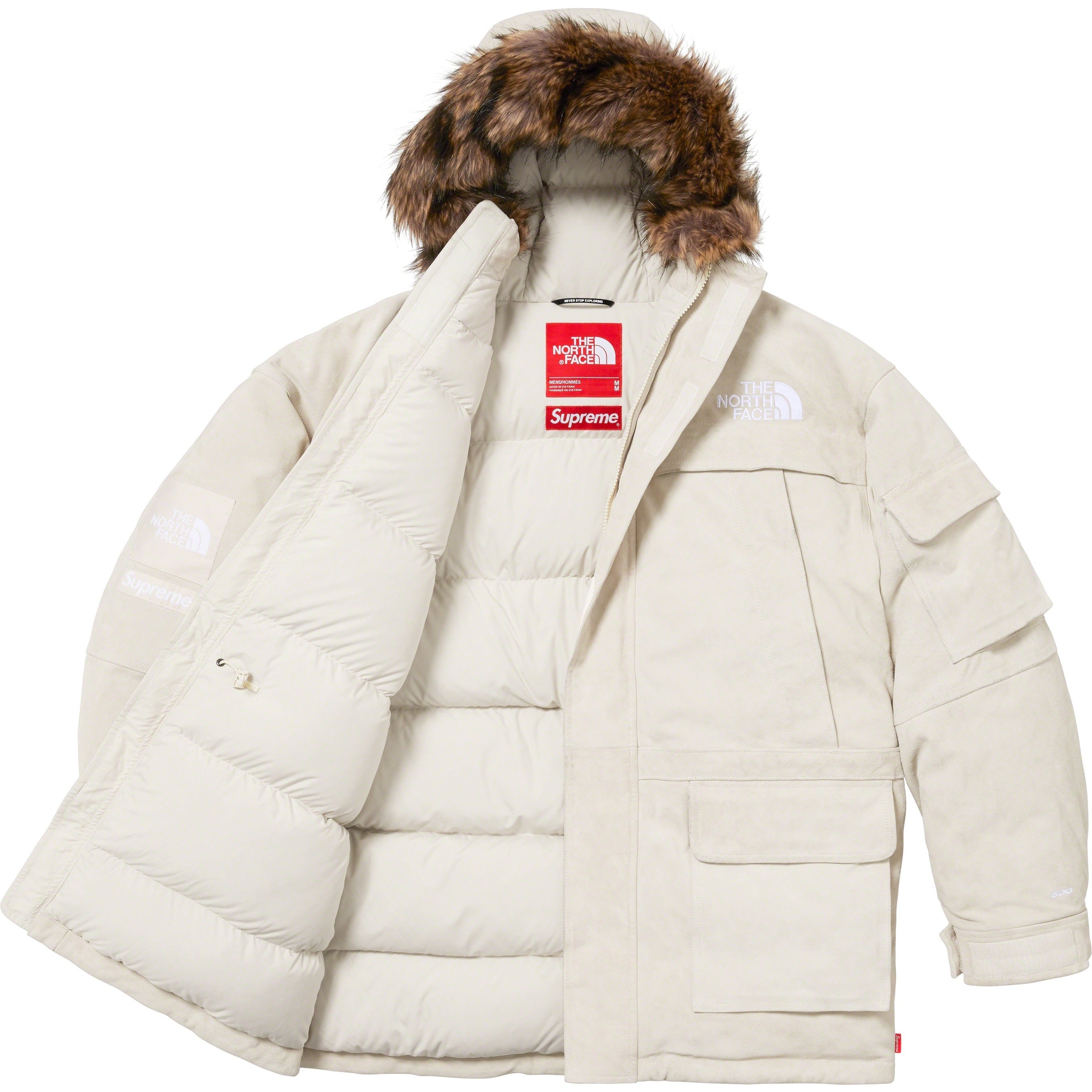 Supreme Supreme The North Face Suede 600-Fill Down Parka (FW23) - Stone - $1298
