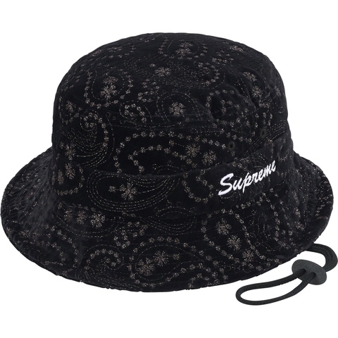 Supreme Velvet Paisley Boonie ペイズリー　M/L Velvet Paisley Boonie - fall/winter 2023 - Supreme