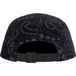 Supreme Velvet Paisley Camp Cap (FW23) - Black