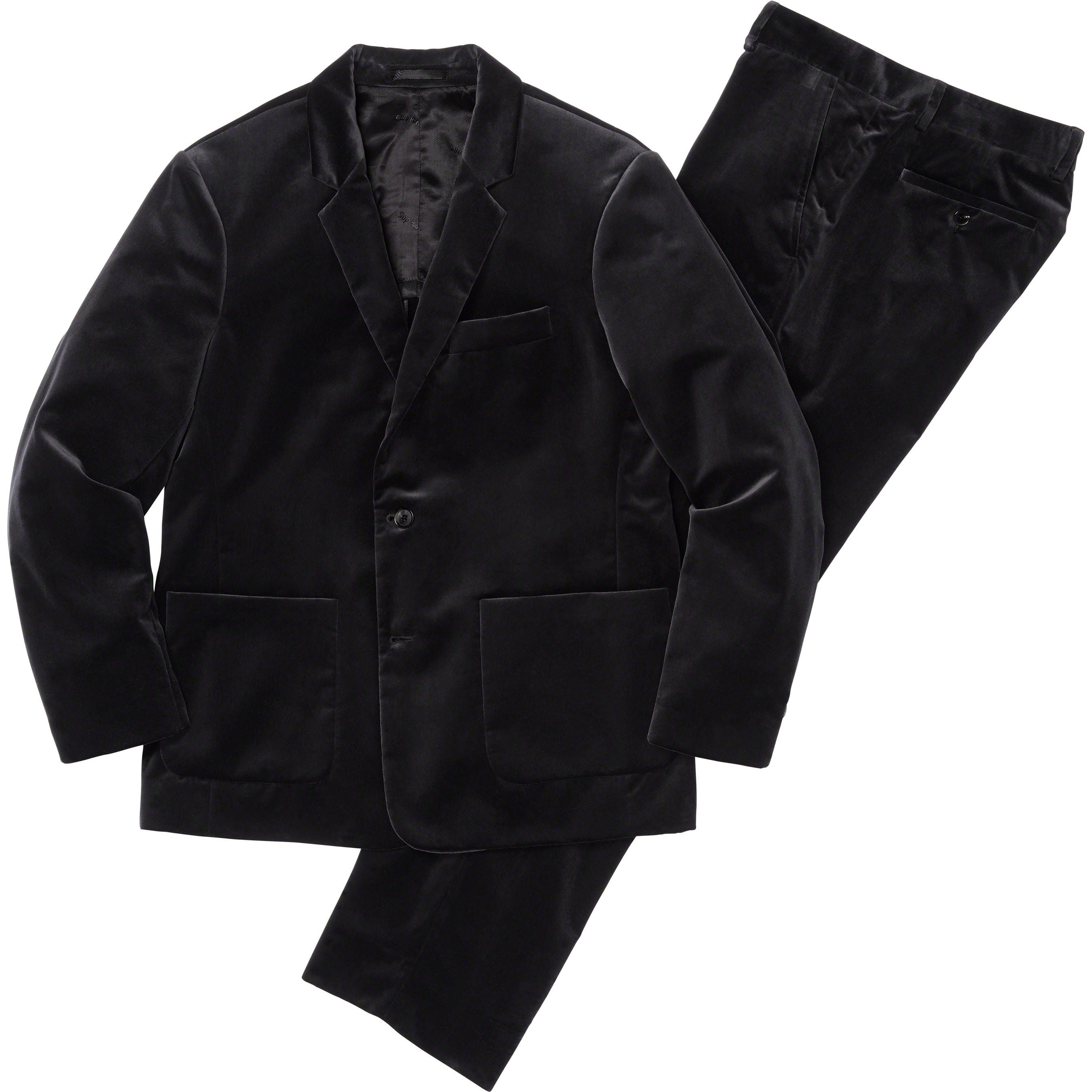 Supreme Velvet Suit (FW23) - Black - $668