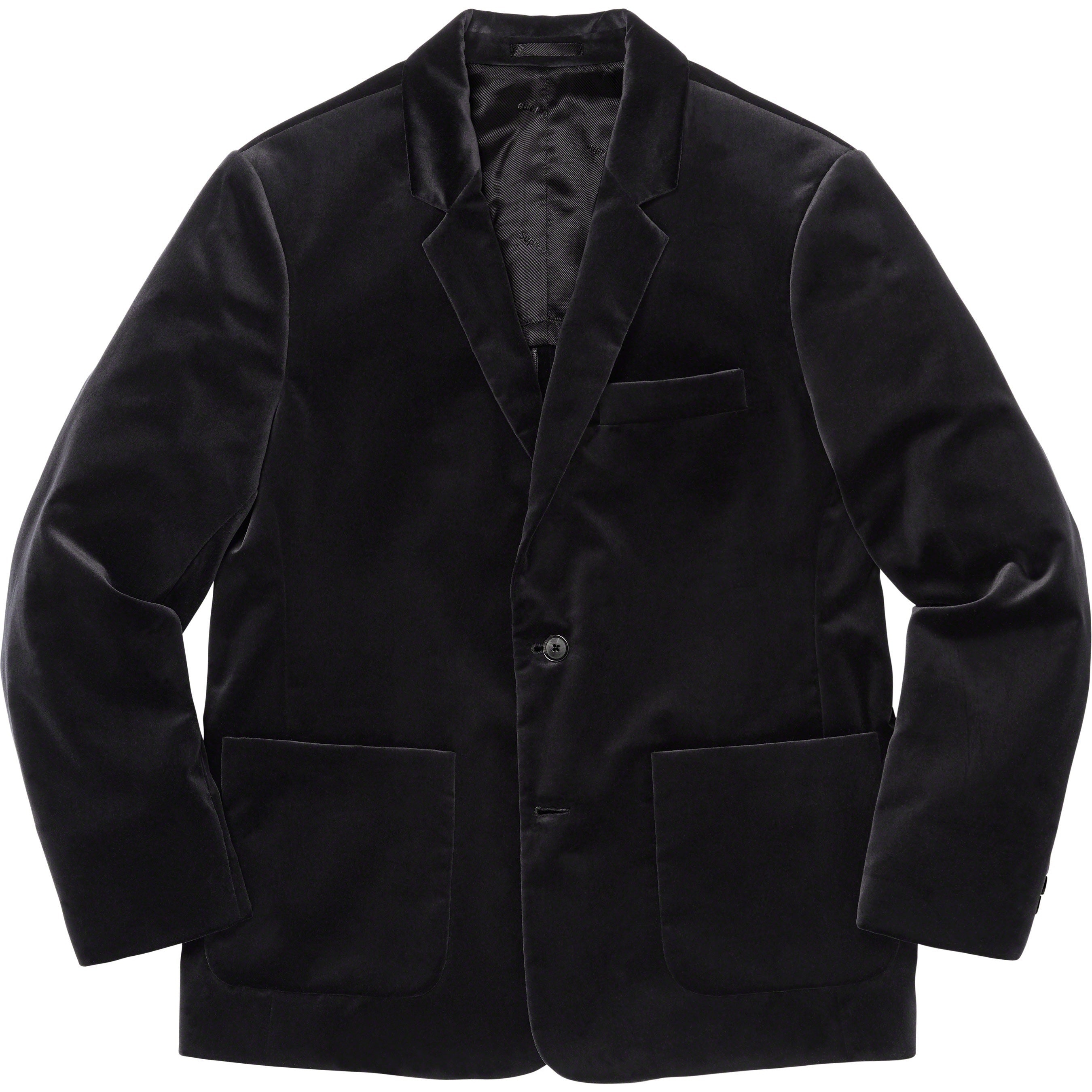 Supreme Velvet Suit (FW23) - Black - $668