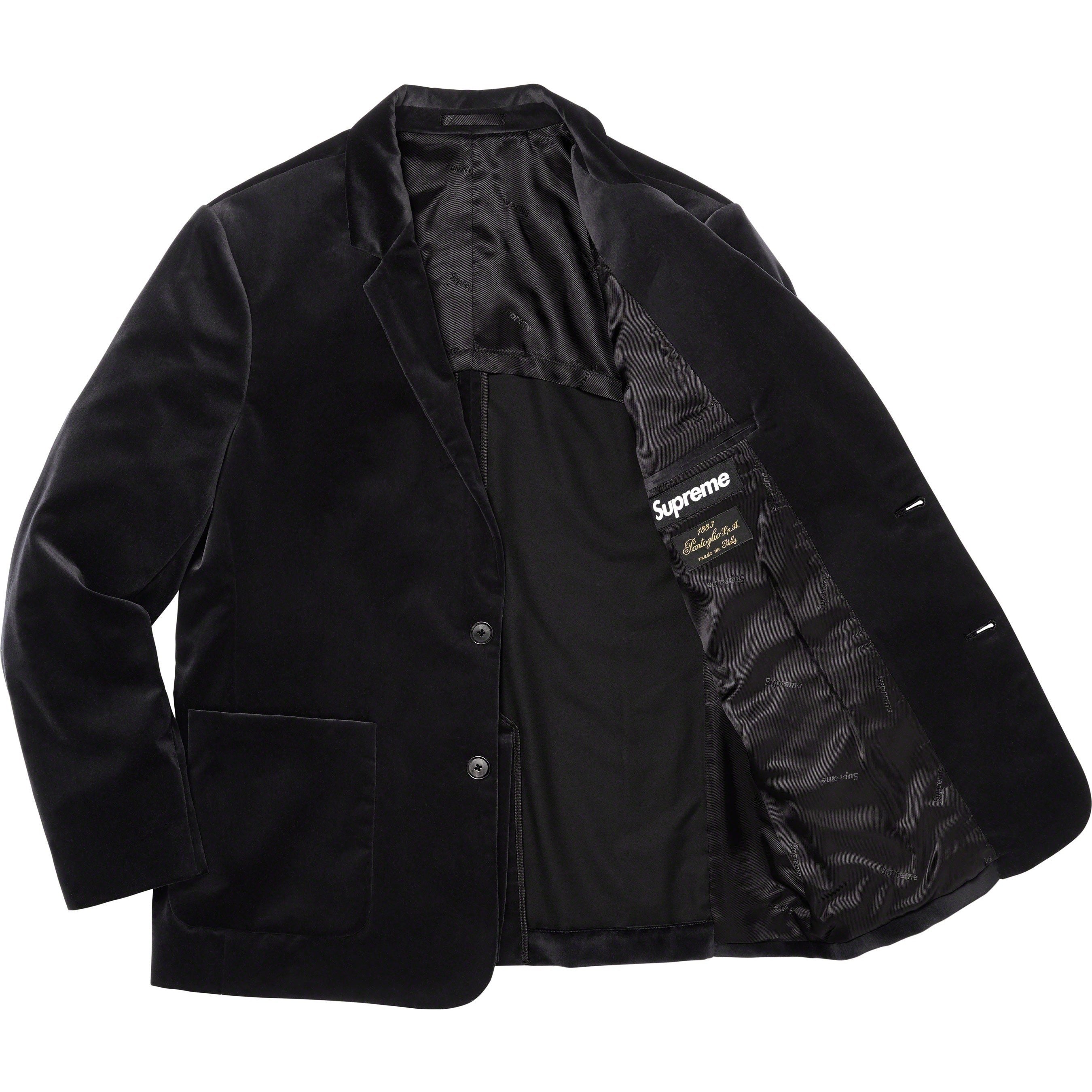 Supreme Velvet Suit (FW23) - Black - $668