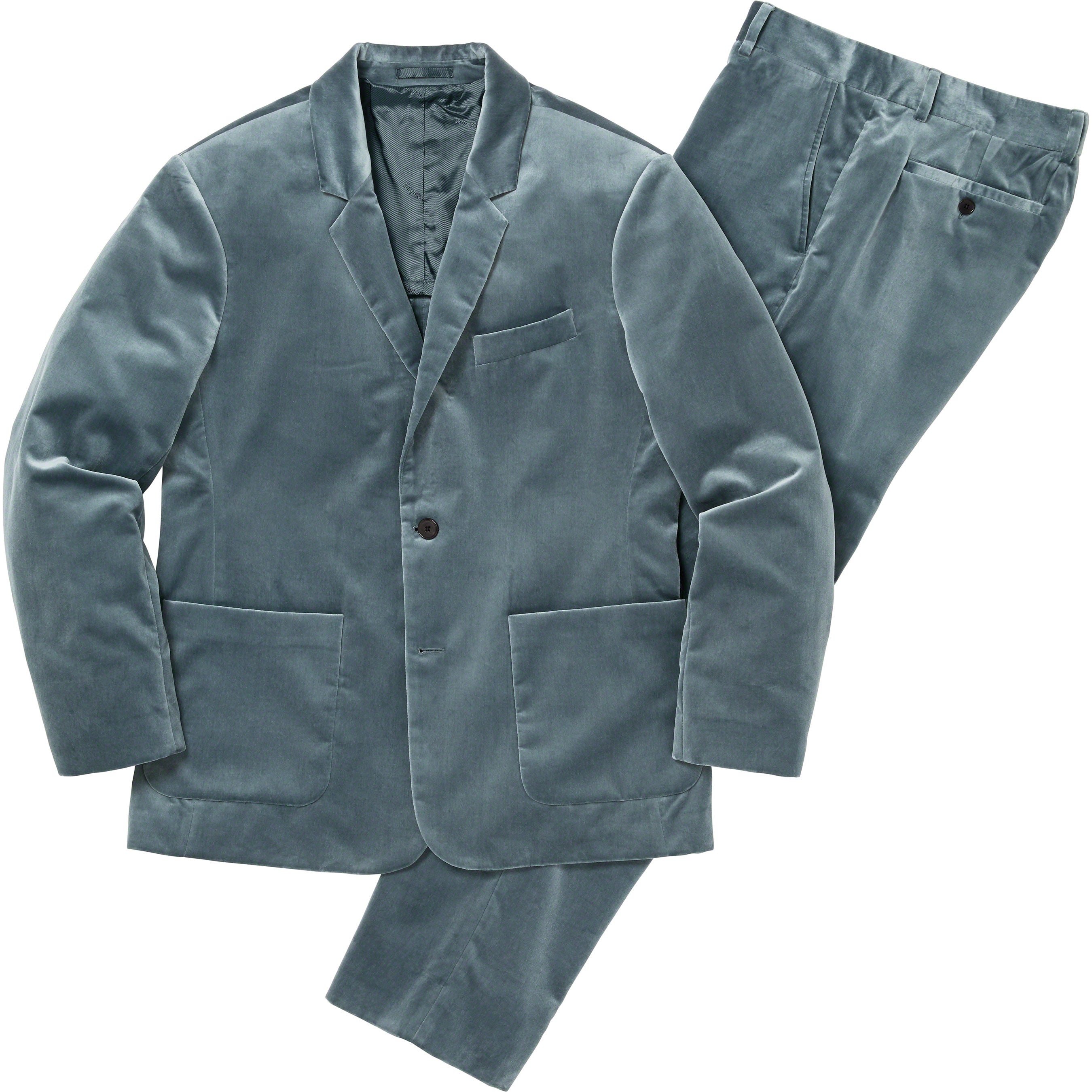 Supreme Velvet Suit (FW23) - Slate - $668