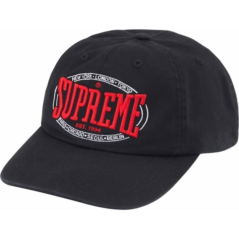 Supreme Warm Up 6-Panel - Black