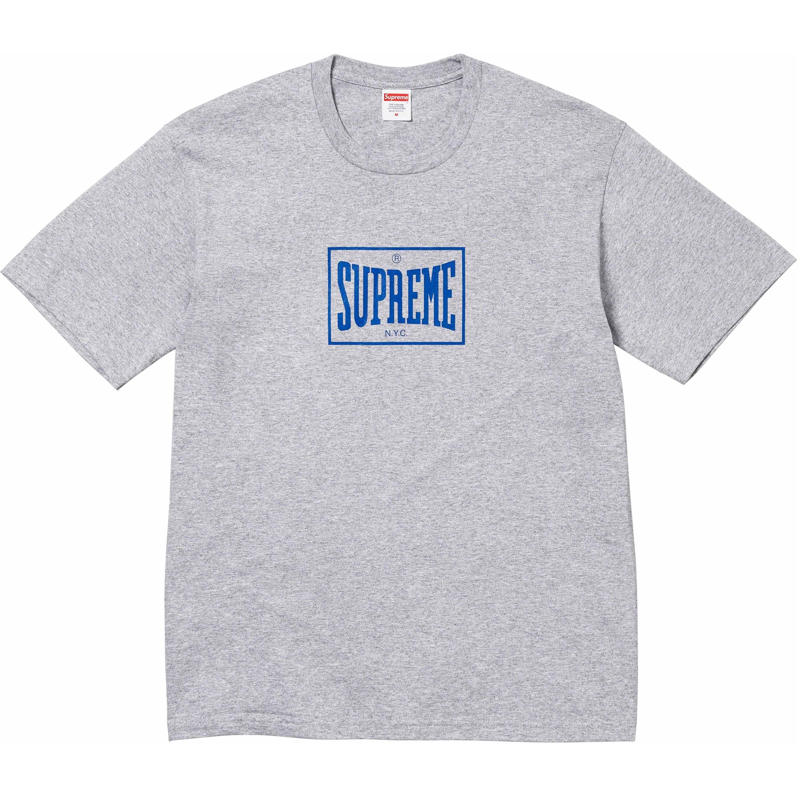Supreme Warm Up Tee (FW23) - Heather Grey - $40